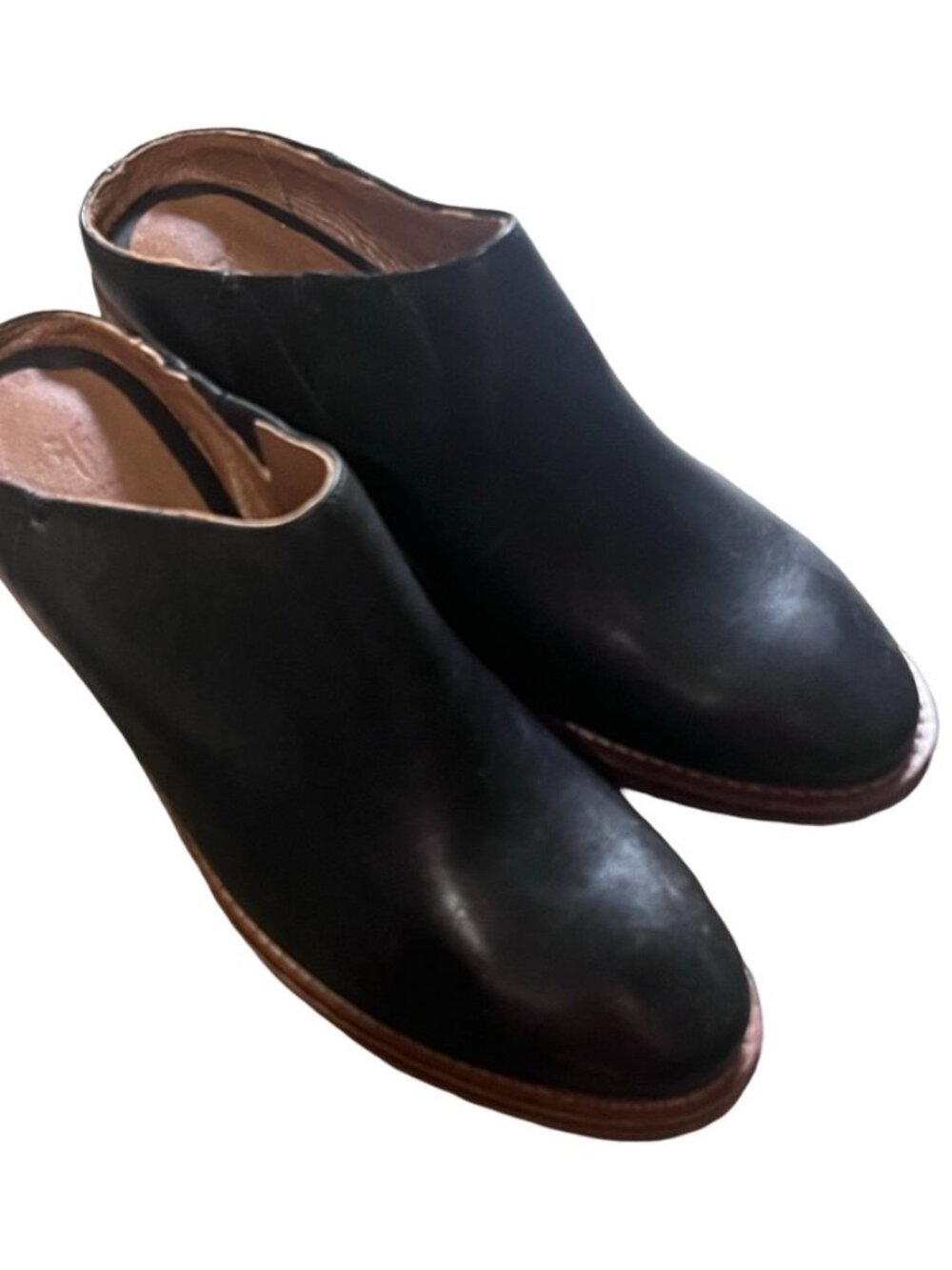 FRYE Luna Mule Black Leather